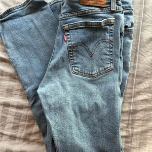 Levi's Light Blue Wedgie Straight Jeans